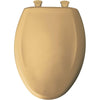 Bemis Slow Close STA-TITE Elongated Closed Front Toilet Seat in Chamois 529779