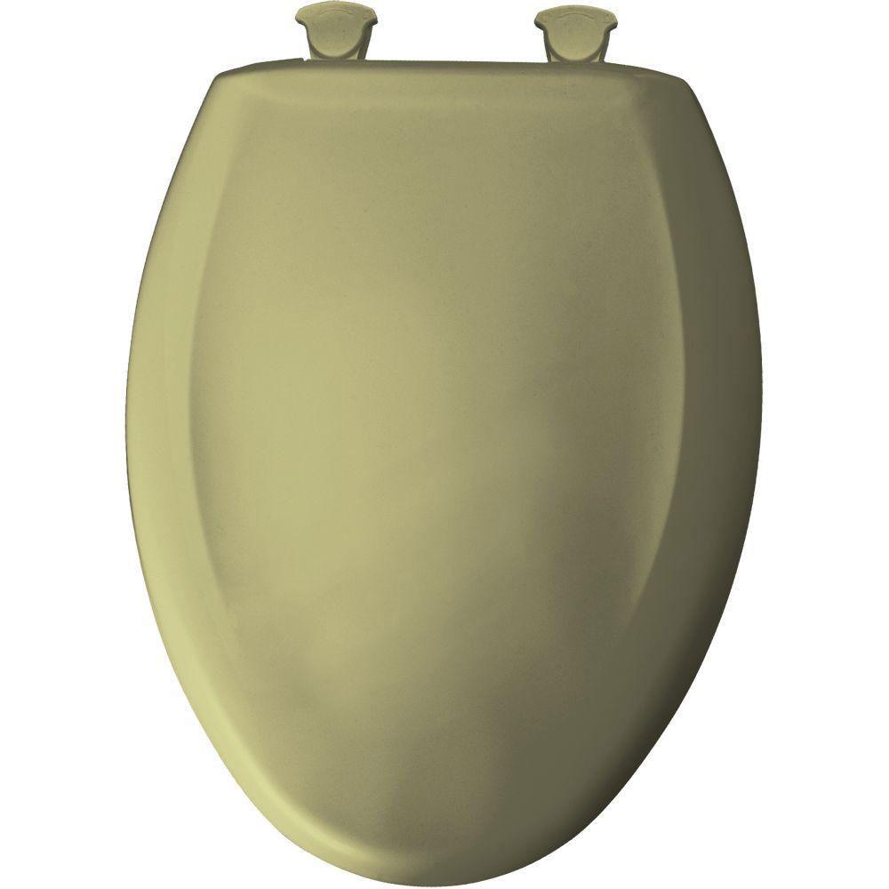Bemis Slow Close STA-TITE Elongated Closed Front Toilet Seat in Avocado 529782