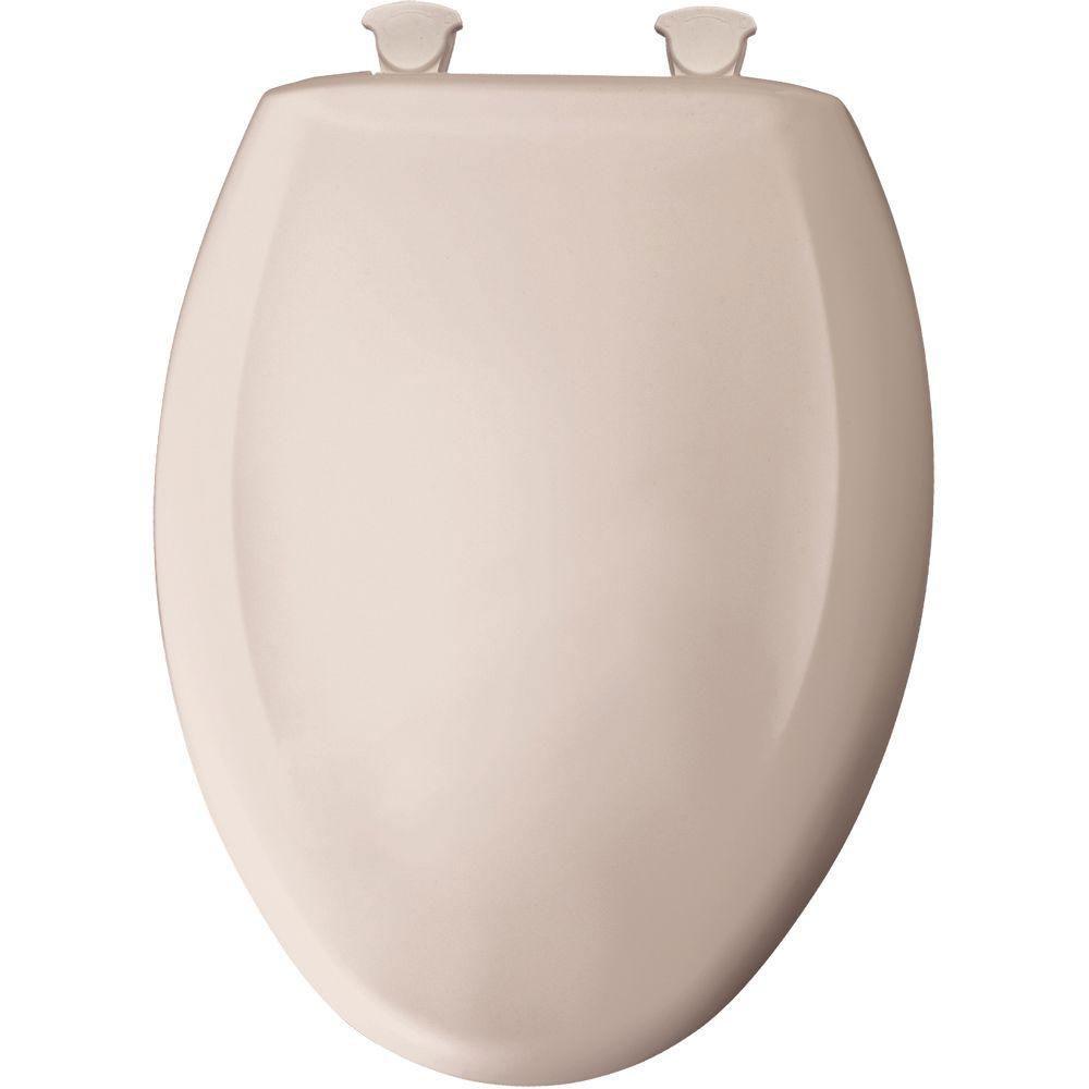 Bemis Slow Close STA-TITE Elongated Closed Front Toilet Seat in Shell 529802