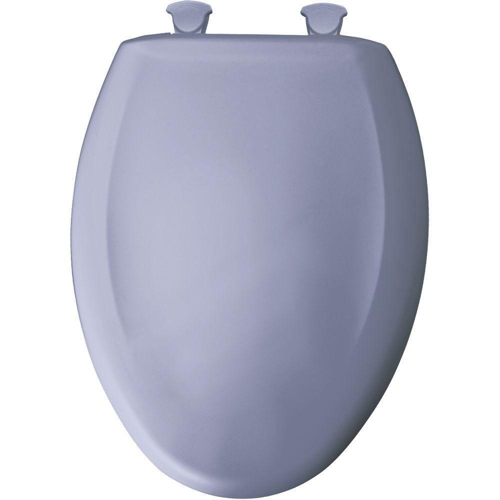 Bemis Slow Close STA-TITE Elongated Closed Front Toilet Seat in Skylight 529805