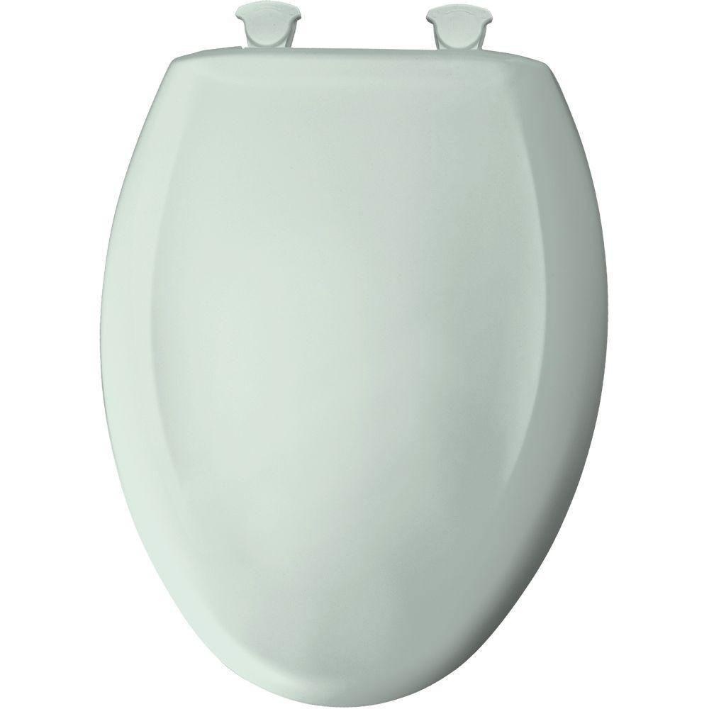 Bemis Slow Close STA-TITE Elongated Closed Front Toilet Seat in Spring 529812