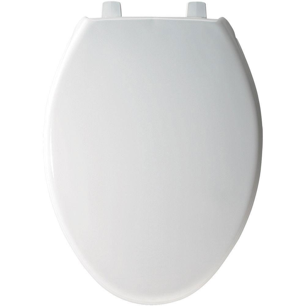 Bemis Elongated Closed Front Toilet Seat in White 529877