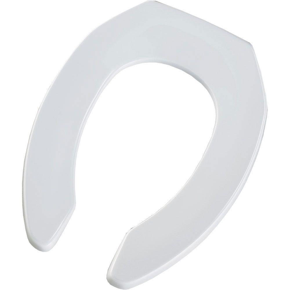 Bemis Elongated Open Front Toilet Seat in White 529879