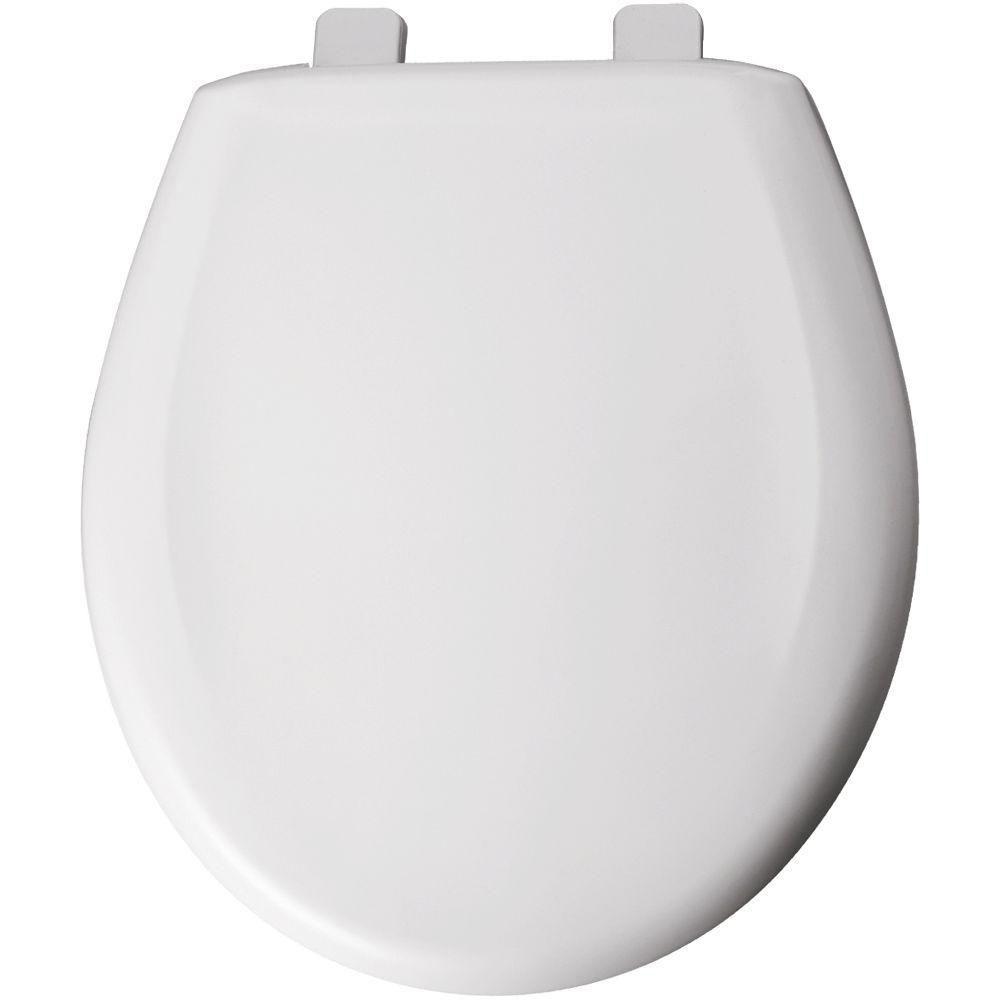 Bemis Round Closed Front Toilet Seat in White 534766