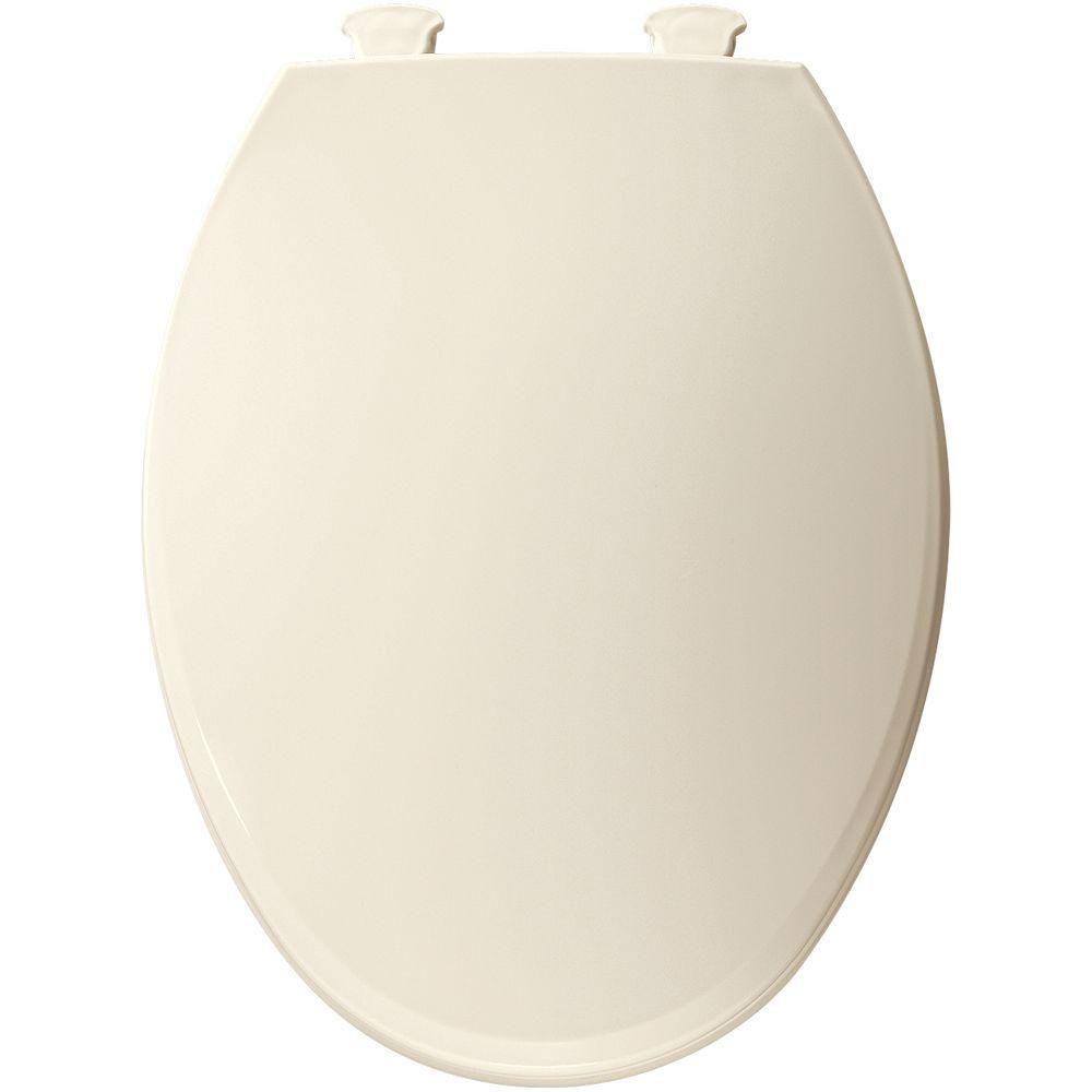 Bemis Lift-Off Elongated Closed Front Toilet Seat in Biscuit 566817