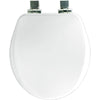 Bemis Slow Close Round Closed Front Toilet Seat in White 590104