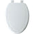 Mayfair Sculptured Ivy Elongated Closed Front Toilet Seat in White 603927