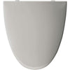 Bemis Elongated Closed Front Toilet Seat in Silver 68148