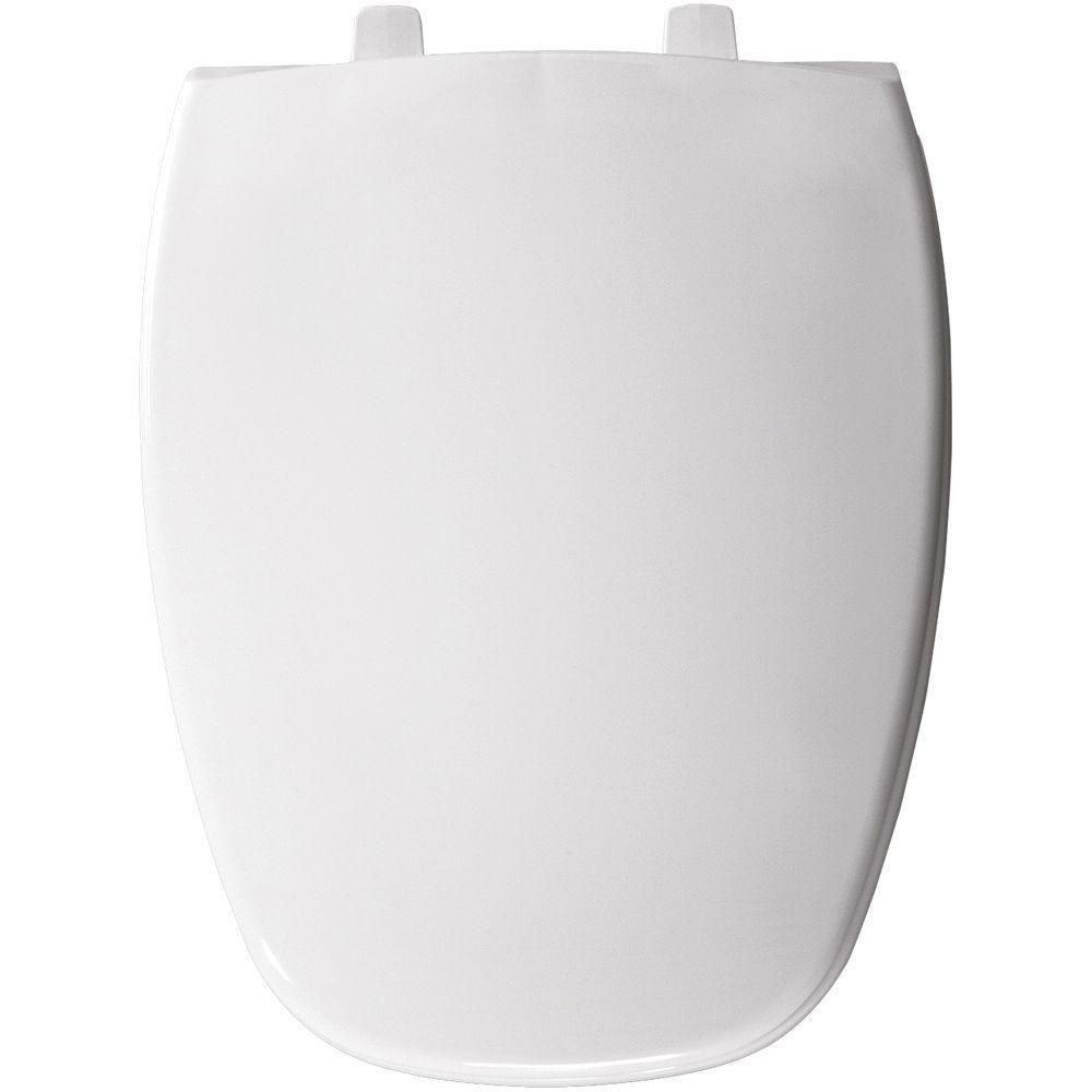 Bemis Elongated Closed Front Toilet Seat in White 69796