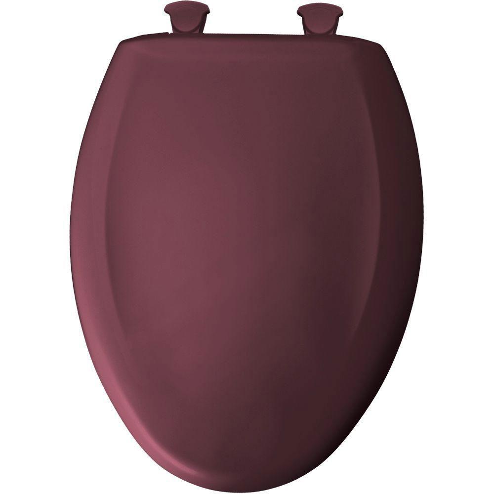Bemis Whisper Close Elongated Closed Front Toilet Seat in Loganberry 760640