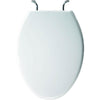 Bemis Case Elongated Closed Front Toilet Seat in White 819244