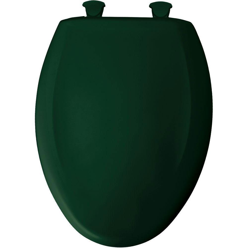 Bemis Slow Close STA-TITE Elongated Closed Front Toilet Seat in Rain Forest 876223