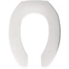 Church STA-TITE Elongated Open Front Toilet Seat in White 907354