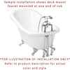 69" Modern Acrylic Pedestal Tub w/ Satin Nickel Faucet & Hardware Package CTP48