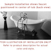 67" Clawfoot Tub w Freestanding Satin Nickel Tub Faucet & Hardware Package CTP35
