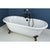 66" Clawfoot Bathtub with Oil Rubbed Bronze Tub Faucet & Hardware Package CTP15
