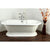 72" Freestanding Tub with Chrome Tub Filler Faucet and Hardware Package CTP30