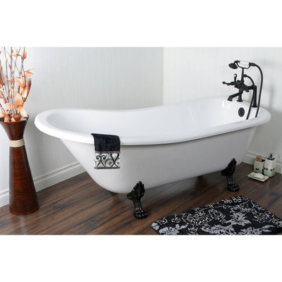 sollys Periodisk Berettigelse 69" Acrylic Clawfoot Tub w Oil Rubbed Bronze Tub Filler & Hardware Pac -  FaucetList.com