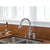 Delta Leland Collection Chrome Finish Single Handle Pull Down Kitchen Sink Faucet and Soap Dispenser Package D026CR