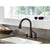 Delta Leland Collection Venetian Bronze Finish Single Handle Pull Down Kitchen Sink Faucet and Soap Dispenser Package D027CR