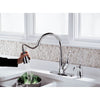 Delta Chrome Finish Allora Collection Single Handle Pull Down Kitchen Sink Faucet and Soap Dispenser Package D036CR