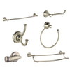 Delta Cassidy Stainless Steel Finish DELUXE Accessory Set: 24" Double and Single Towel Bar, Paper Holder, Towel Ring, Robe Hook, Tank Lever D10021AP