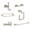 Delta Dryden Stainless Steel Finish DELUXE Accessory Set: 24" Single and Double Towel Bar, Paper Holder, Towel Ring, Robe Hook, Tank Lever D10036AP