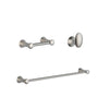 Delta Lahara Stainless Steel Finish BASICS Bathroom Accessory Set Includes: 24" Towel Bar, Toilet Paper Holder, and Robe Hook D10048AP