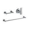 Delta Compel Chrome BASICS Bathroom Accessory Set Includes: 24" Towel Bar, Toilet Paper Holder, and Robe Hook D10071AP