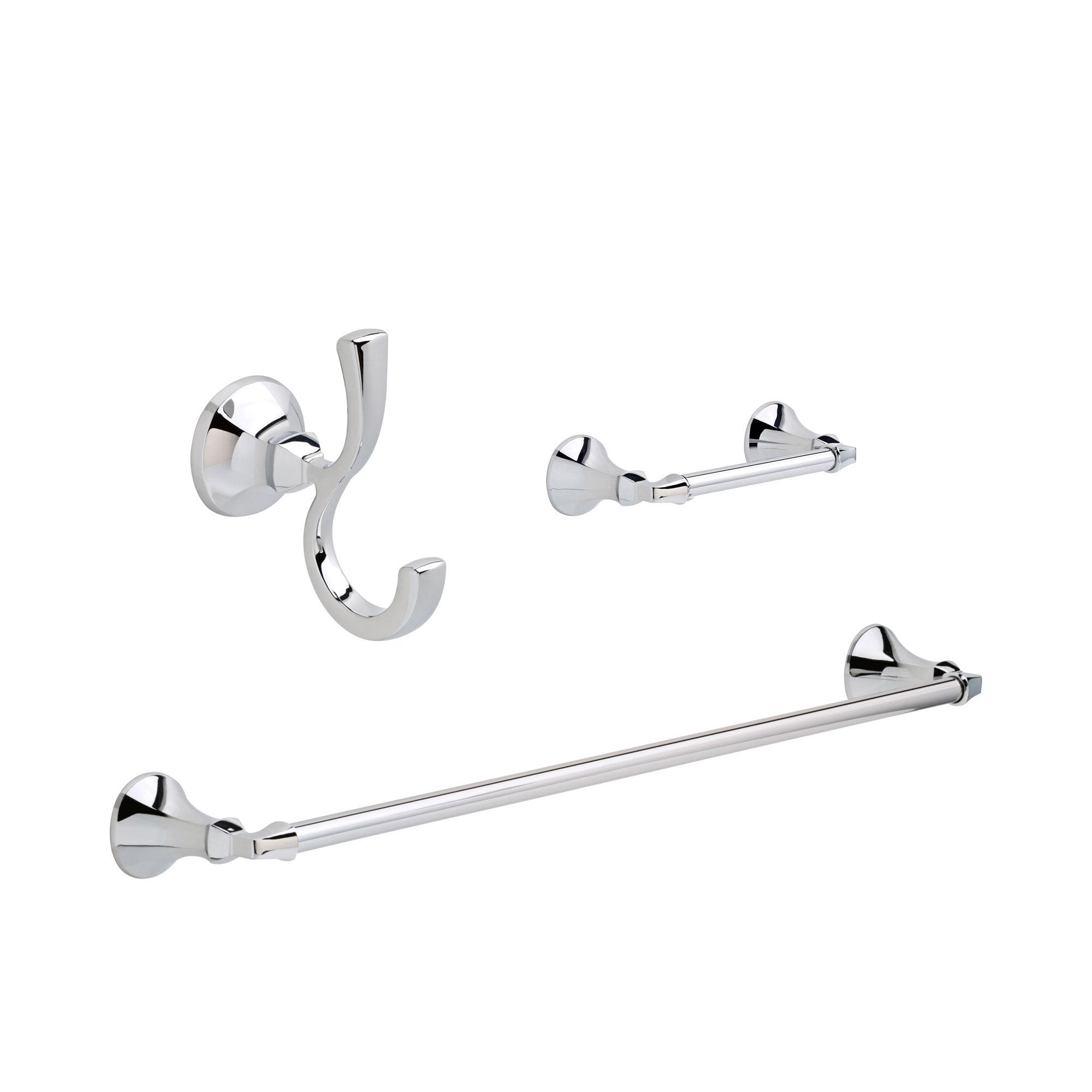 Delta Ashlyn Chrome BASICS Bathroom Accessory Set Includes: 24