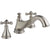 Delta Cassidy Stainless Steel Finish Low Arc Spout 3-Hole Roman Tub Filler Faucet INCLUDES Valve and Cross Handles D1085V