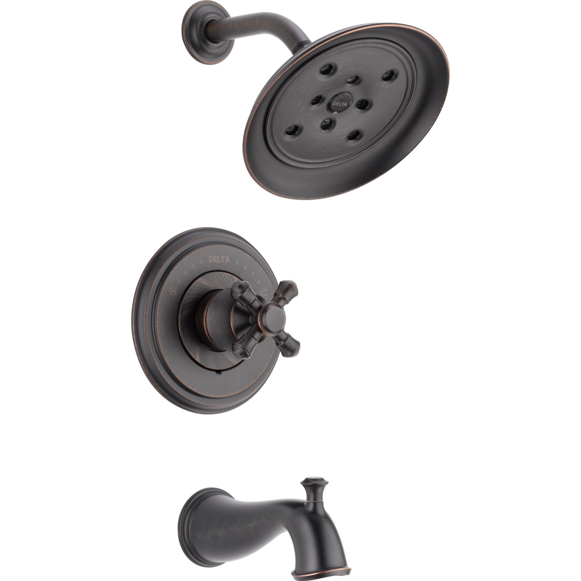 Moen Halle Spot Resist Brushed Nickel Posi-Temp Tub and Shower Trim Kit  Featuring Showerhead, Shower Lever Handle, and Tub Spout with Valve  Included