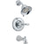 Delta Traditional Victorian Chrome Finish 14 Series Tub and Shower Faucet Combo INCLUDES Rough-in Valve and Single Lever Handle D1190V