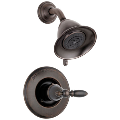 Delta Traditional Victorian Venetian Bronze Finish 14 Series Shower Only Faucet INCLUDES Rough-in Valve and Single Lever Handle D1198V