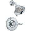 Delta Traditional Victorian Chrome Finish 14 Series Shower Only Faucet INCLUDES Rough-in Valve and Single Lever Handle D1206V