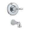 Delta Victorian Monitor 14 Series Chrome Finish Wall Mounted Tub Only Faucet INCLUDES Rough-in Valve with Stops and Single Lever Handle D1245V