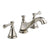 Delta Cassidy Polished Nickel Finish Widespread Lavatory Low Arc Spout Bathroom Sink Faucet INCLUDES Two Lever Handles and Matching Metal Pop-Up Drain D1315V