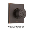 Delta Venetian Bronze Finish HydraChoice Touch Clean Square Shower System Body Spray COMPLETE Includes Valve, Trim, and Spray D1358V