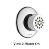 Delta Chrome Finish HydraChoice Touch Clean Round Shower System Body Spray COMPLETE Includes Valve, Trim, and Spray D1386V
