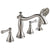 Delta Cassidy Collection Stainless Steel Finish Roman Tub Filler Faucet with Hand Shower INCLUDES (2) Lever Handles and Rough-in Valve D1392V