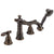 Delta Victorian Collection Venetian Bronze Traditional Roman Bathtub Faucet with Hand Shower INCLUDES (2) Lever Handles and Rough-in Valve D1421V