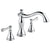 Delta Cassidy Collection Chrome Finish Roman Tub Filler Faucet COMPLETE ITEM Includes (2) Lever Handles and Rough-in Valve D1437V