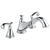 Delta Cassidy Collection Chrome Finish Traditional Spout Roman Tub Filler Faucet COMPLETE ITEM Includes (2) French Scroll Levers and Rough-in Valve D1450V