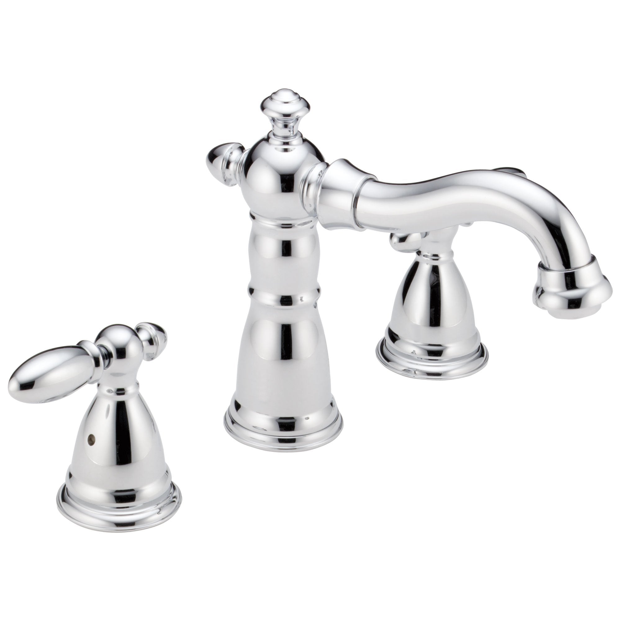 Delta Victorian Collection Chrome Finish Traditional Roman Tub Filler Faucet COMPLETE ITEM Includes (2) Lever Handles and Rough-in Valve D1461V