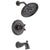 Delta Cassidy Collection Venetian Bronze Monitor 14 Tub and Shower Faucet Combination INCLUDES Single Cross Handle and Rough-Valve without Stops D1470V