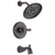 Delta Cassidy Collection Venetian Bronze Monitor 14 Tub and Shower Faucet Combination INCLUDES Single Scroll Lever Handle and Rough-Valve with Stops D1475V