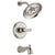 Delta Cassidy Collection Polished Nickel Monitor 14 Tub and Shower Faucet Combination INCLUDES Single French Curve Handle and Rough-Valve without Stops D1478V