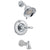 Delta Victorian Collection Chrome Finish Monitor 14 Series Tub & Shower Combo Faucet INCLUDES Single Lever Handle and Rough-Valve with Stops D1517V