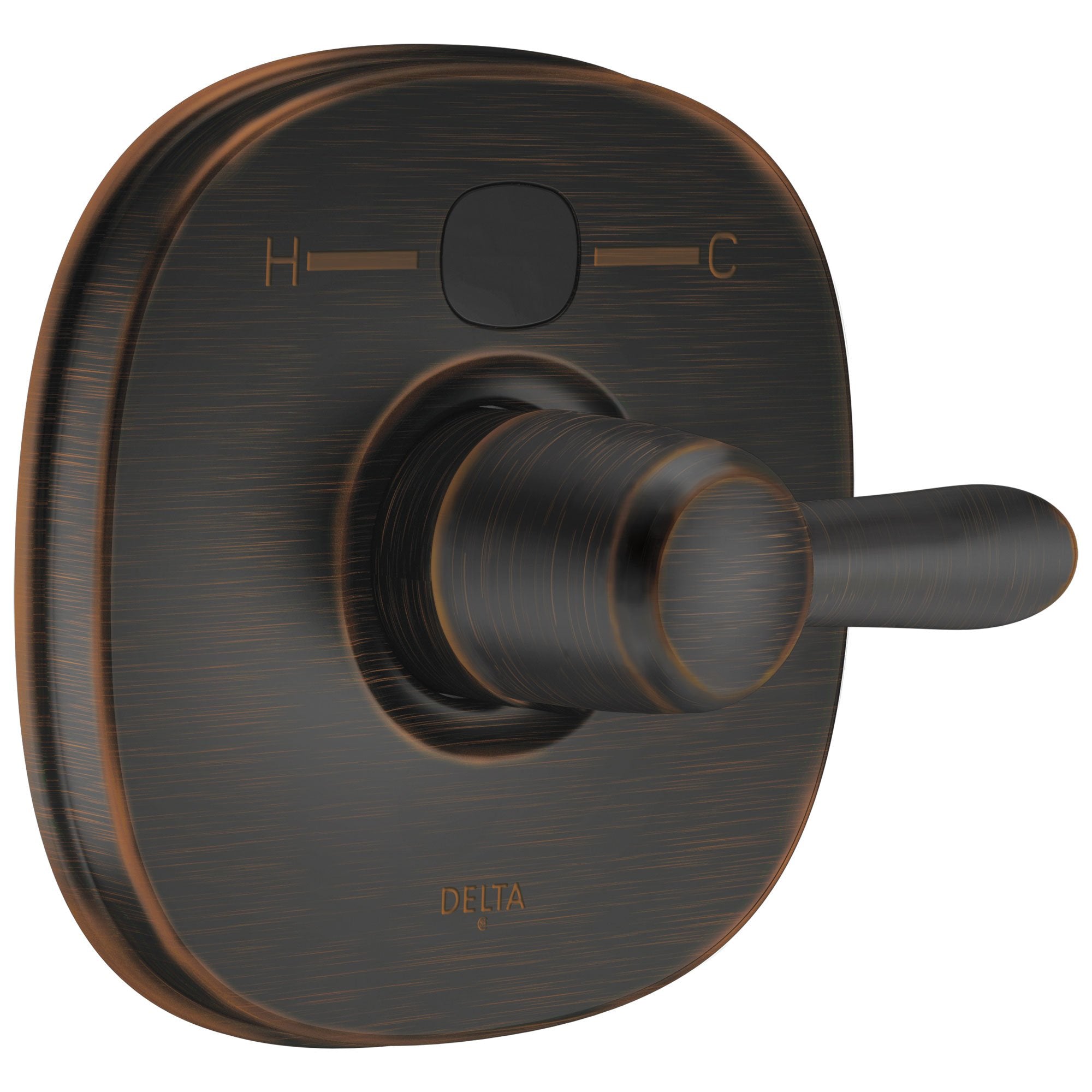Delta Venetian Bronze Lahara Transitional 14 Series Digital Display Temp2O Shower Valve Control INCLUDES Single Handle and Rough-in Valve with Stops D1624V