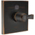 Delta Venetian Bronze Dryden Angular Modern 14 Series Digital Display Temp2O Square Shower Valve Control INCLUDES Single Handle and Valve without Stops D1633V